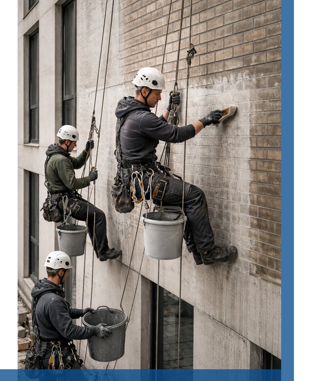 Удаление высолов с фасада в Таре от 257 р. | ВЫСОТНИК-Тар