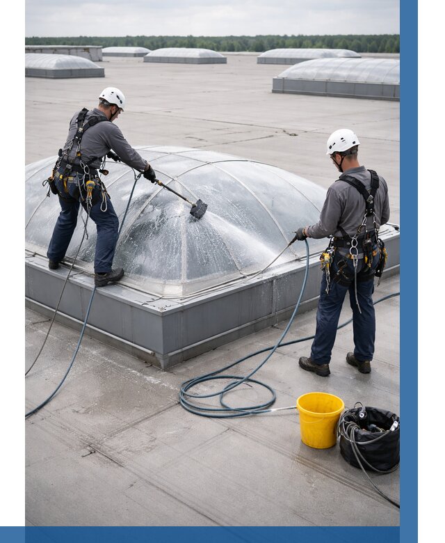 Мойка зенитных фонарей в Таре, заказать от 4630 р. | ВЫСОТНИК-Тар