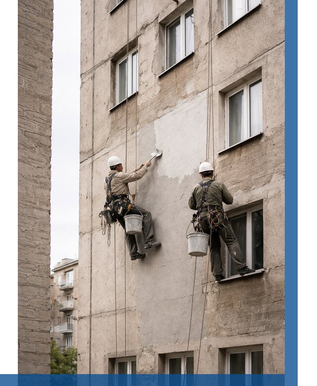 Косметический ремонт фасада в Таре от 1132 р. | ВЫСОТНИК-Тар