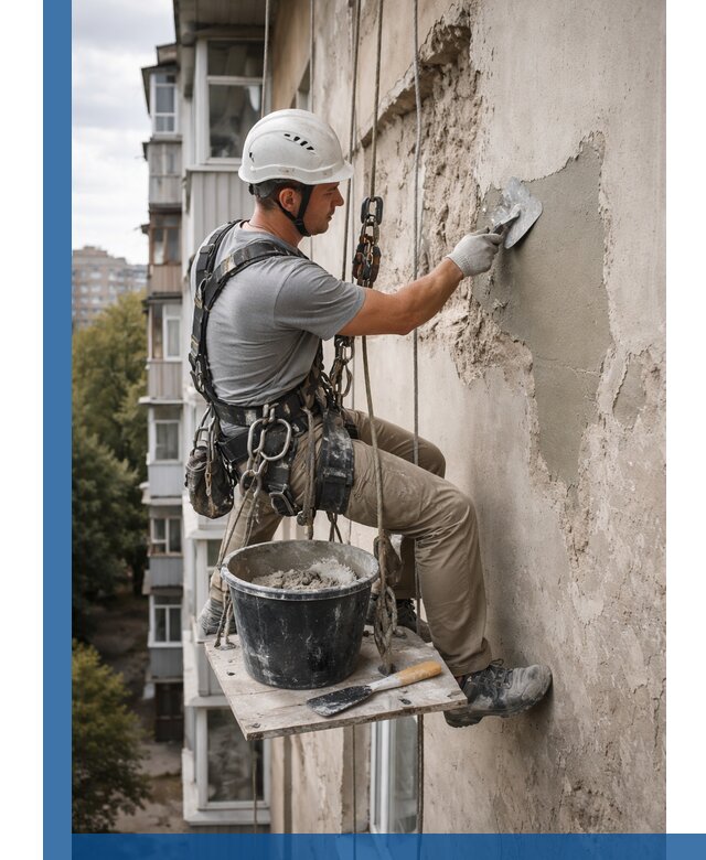 Восстановление фасадной штукатурки в Таре с гарантией качества