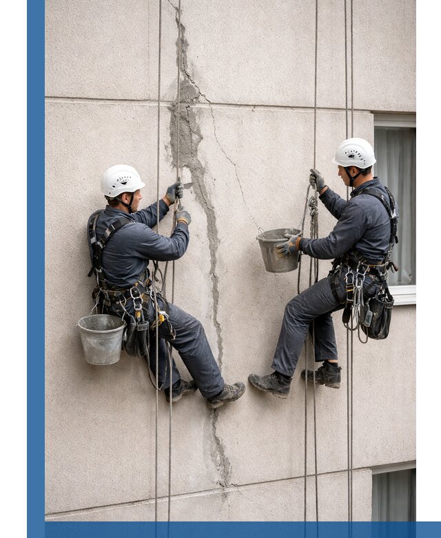 Заделка трещин на фасаде в Таре с гарантийным ремонтом