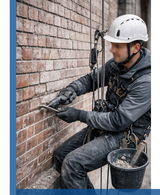 Расшивка кирпичных швов фасадов и стен, ремонт в Таре