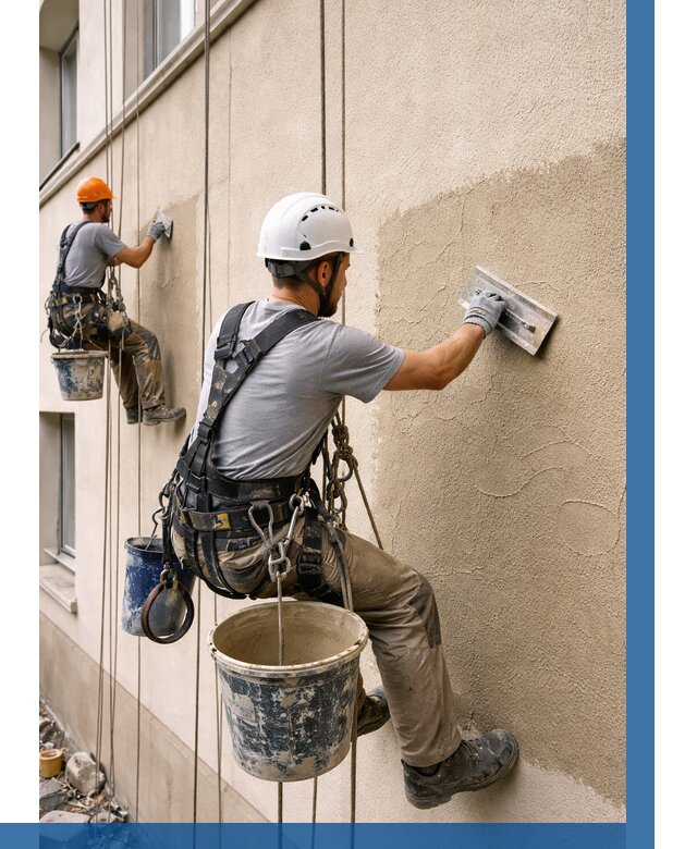 Декоративная штукатурка фасада в Таре от 1235 р. | ВЫСОТНИК-Тар