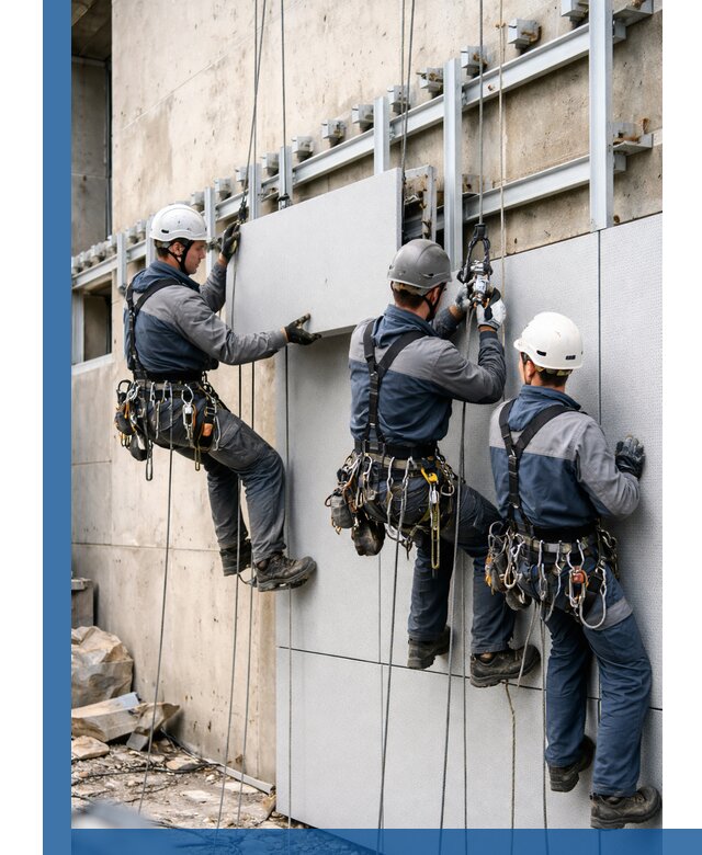 Монтаж вентилируемого фасада в Таре под ключ с гарантией качества