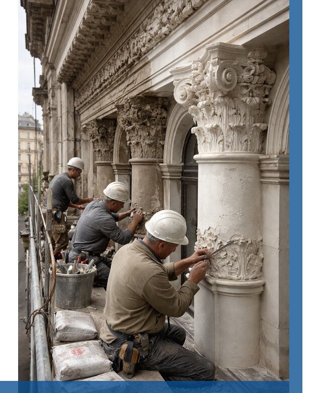 Реставрация фасадной лепнины в Таре от 2572 р. | ВЫСОТНИК-Тар