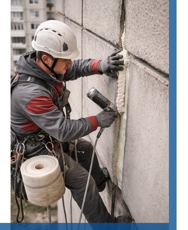 Утепление межпанельных швов в Таре от 720 р. | ВЫСОТНИК-Тар