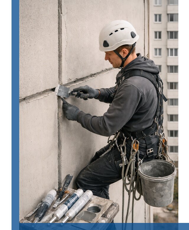 Ремонт межпанельных швов в Таре герметизация и восстановление