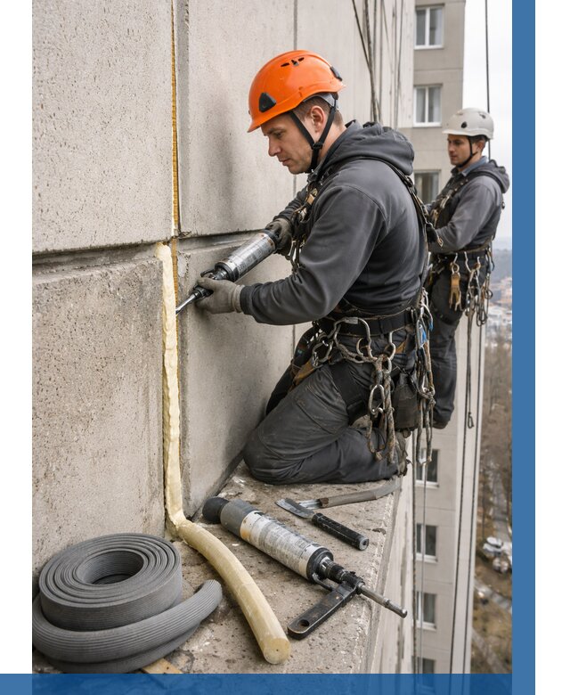 Теплый шов межпанельные швы в Таре от 720 р. | ВЫСОТНИК-Тар