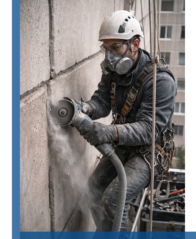 Штробление межпанельных швов в Таре качественно и быстро