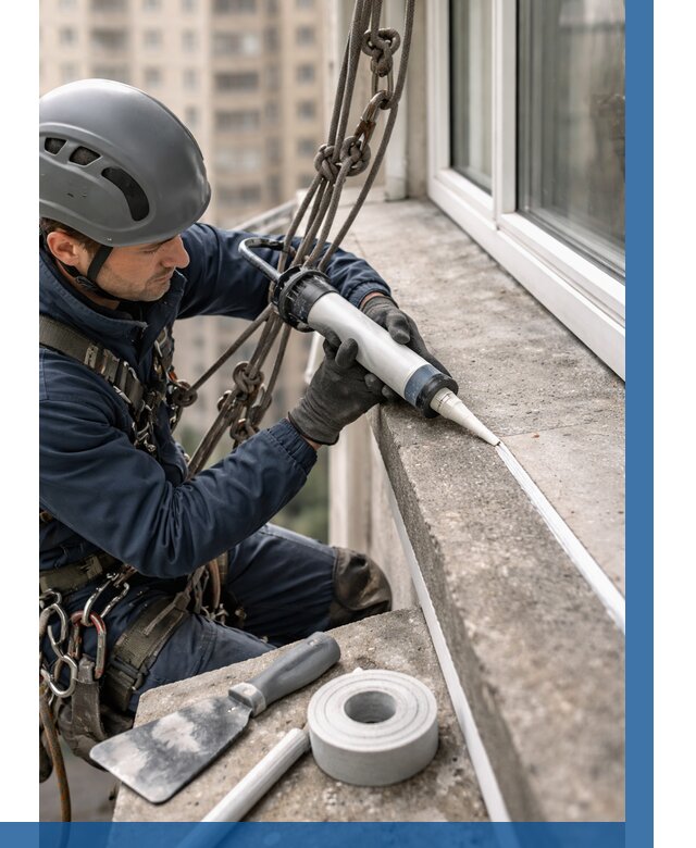 Герметизация балконного козырька в Таре от 4630 р. | ВЫСОТНИК-Тар