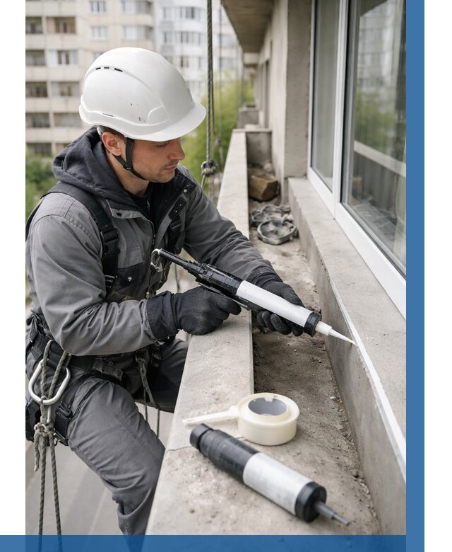 Герметизация швов лоджии в Таре от 4630 р. | ВЫСОТНИК-Тар