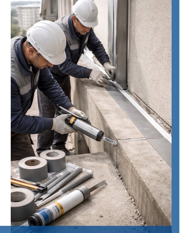 Герметизация примыкания балкона в Таре от 4630 р. | ВЫСОТНИК-Тар