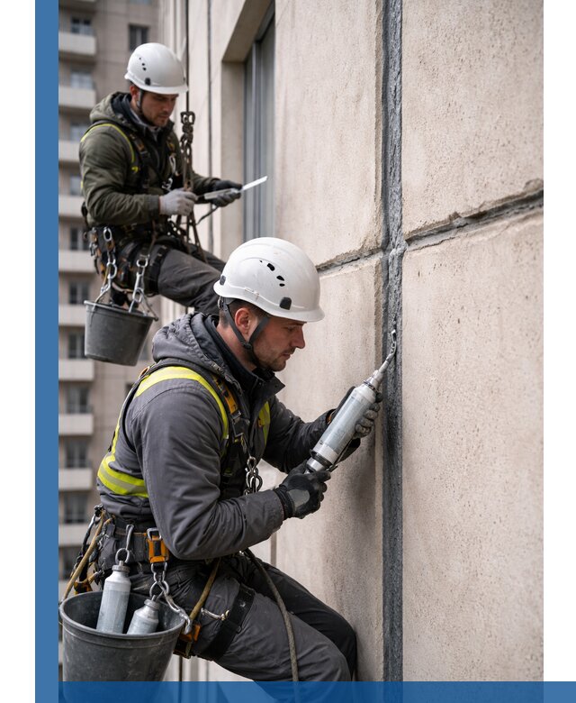 Герметизация деформационных швов фасада в Таре качественно