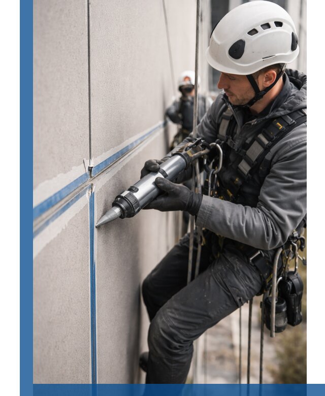 Герметизация стыков фасадных панелей в Таре качественно и быстро