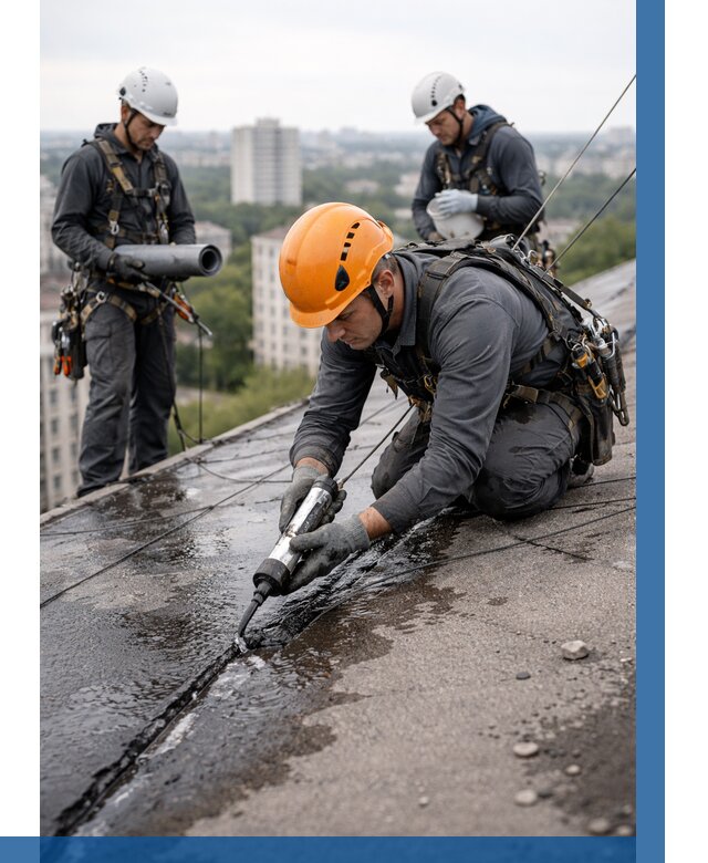 Устранение протечек кровли в Таре от 12346 р. | ВЫСОТНИК-Тар