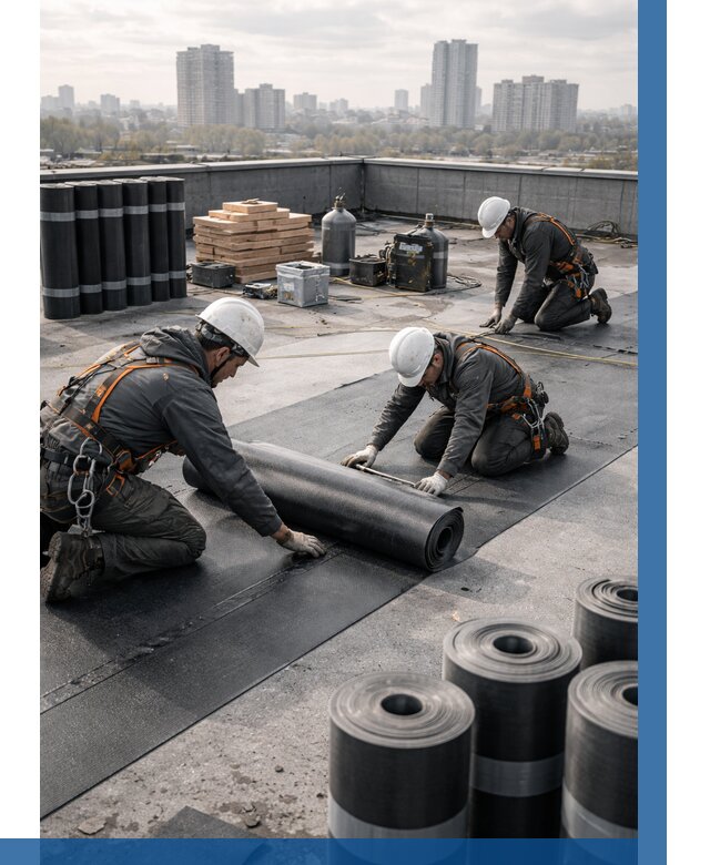 Монтаж мягкой кровли под ключ в Таре от 463 р. | ВЫСОТНИК-Тар