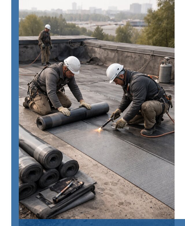 Монтаж мягкой кровли в Таре профессионально и надежно