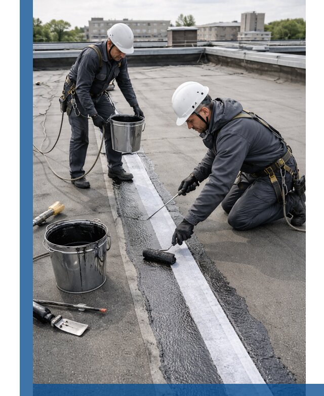 Гидроизоляция кровли мастикой в Таре надежная защита