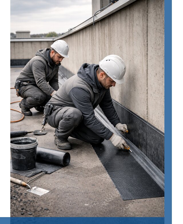 Гидроизоляция примыканий на кровле в Таре от 926 р. | ВЫСОТНИК-Тар