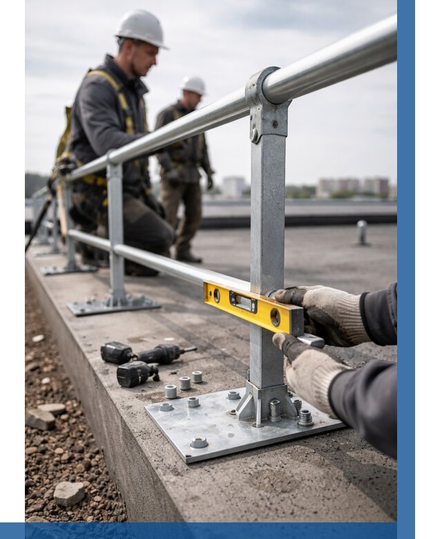 Монтаж кровельного ограждения в Таре от 1235 р. | ВЫСОТНИК-Тар