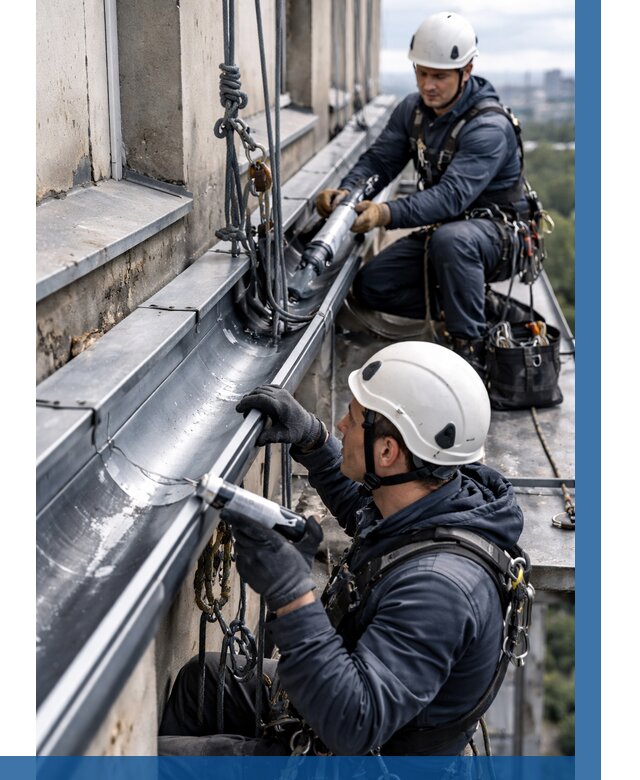 Ремонт водосточных желобов в Таре от 6687 р. | ВЫСОТНИК-Тар