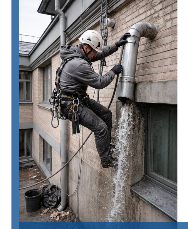 Профессиональная прочистка водосточных труб в Таре с гарантией