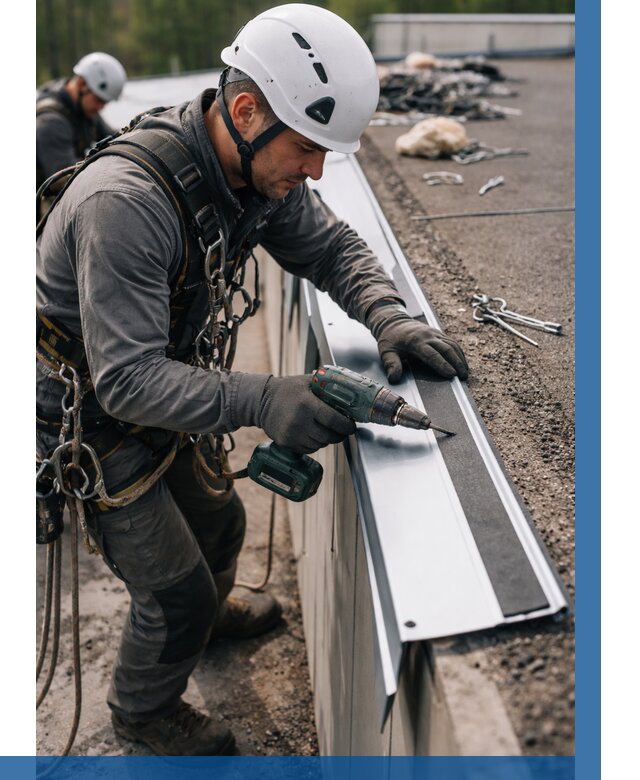 Монтаж капельника на кровле в Таре от 309 р. | ВЫСОТНИК-Тар