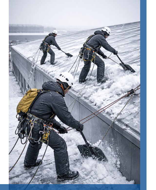 Очистка навесов от снега в Таре от 4630 р. | ВЫСОТНИК-Тар