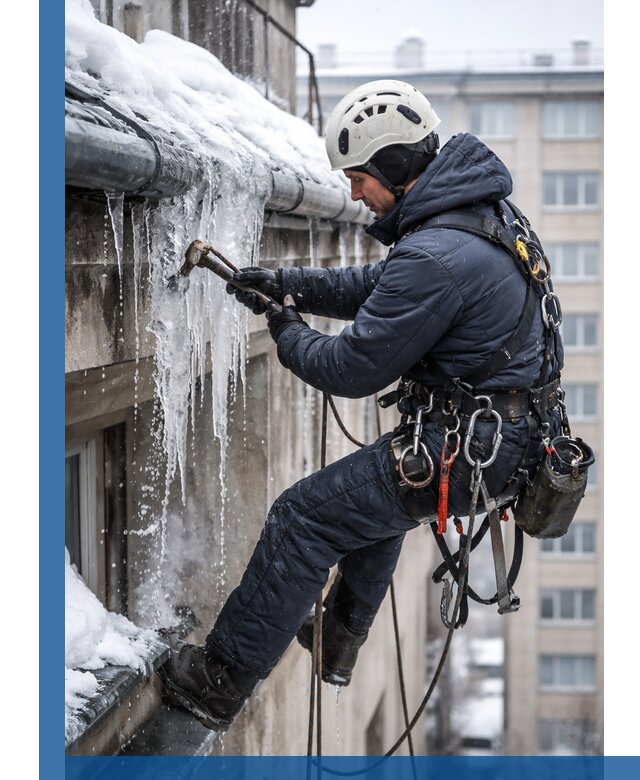 Удаление наледи и чистка водостоков в Таре оперативно и безопасно