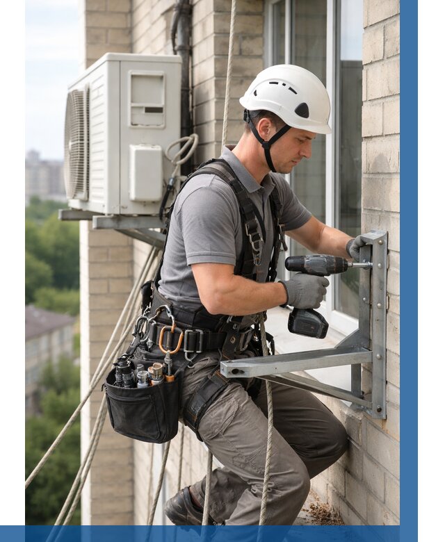 Установка кронштейнов кондиционера в Таре от 3601 р. | ВЫСОТНИК-Тар