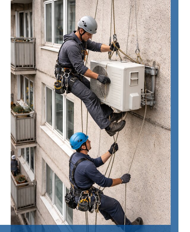 Перенос внешнего блока кондиционера в Таре от 9259 р.| ВЫСОТНИК-Тар