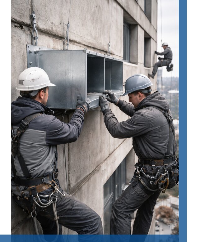 Монтаж вентиляционных коробов в Таре от 3086 р. | ВЫСОТНИК-Тар