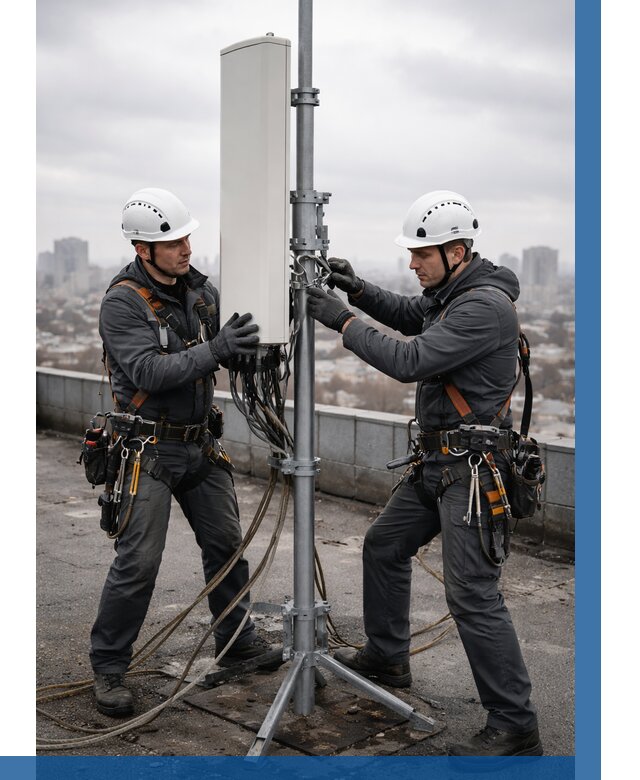 Монтаж антенн связи на крыше в Таре от 8745 р. | ВЫСОТНИК-Тар