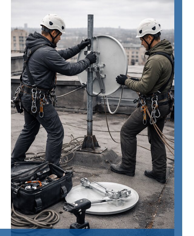 Демонтаж антенн на крыше в Таре от 4630 р. | ВЫСОТНИК-Тар