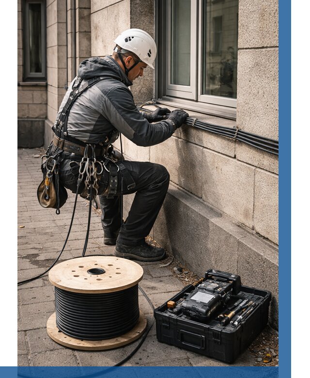 Прокладка оптоволоконного кабеля в Таре от 823 р. | ВЫСОТНИК-Тар