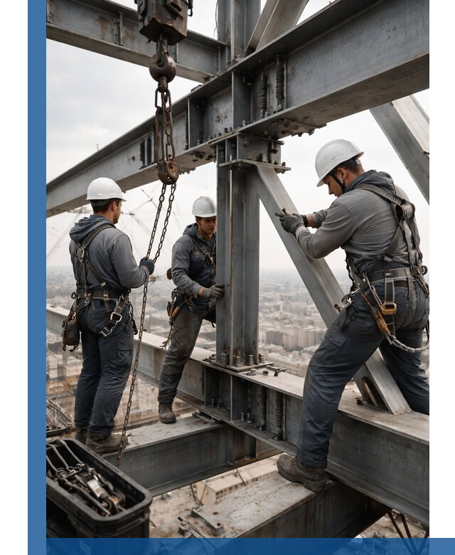 Профессиональный монтаж металлоконструкций на высоте в Таре