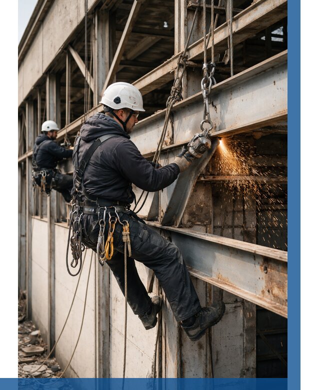 Демонтаж металлоконструкций на высоте в Таре от 6687р. |ВЫСОТНИК-Тар