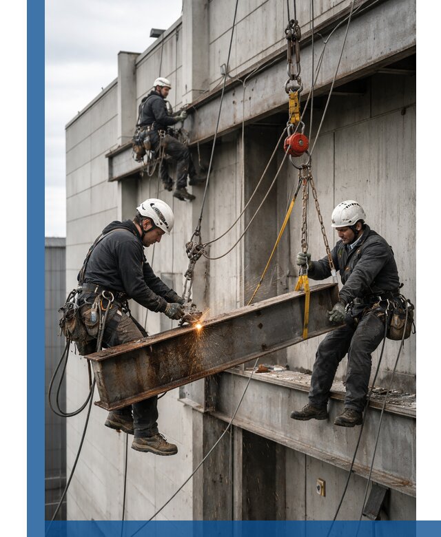 Демонтаж металлоконструкций на высоте в Таре под ключ