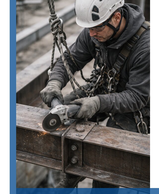 Резка металла на высоте в Таре для зданий и конструкций