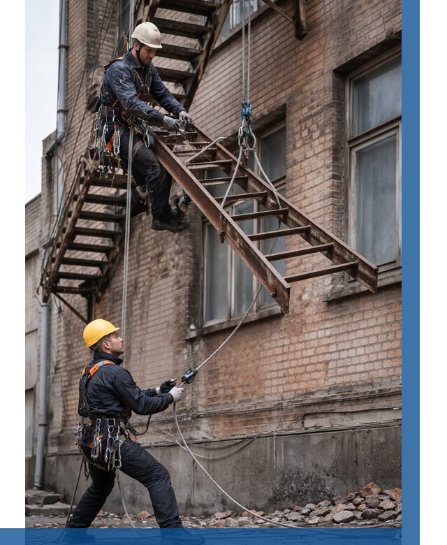 Демонтаж пожарной лестницы в Таре от 12346 р. | ВЫСОТНИК-Тар