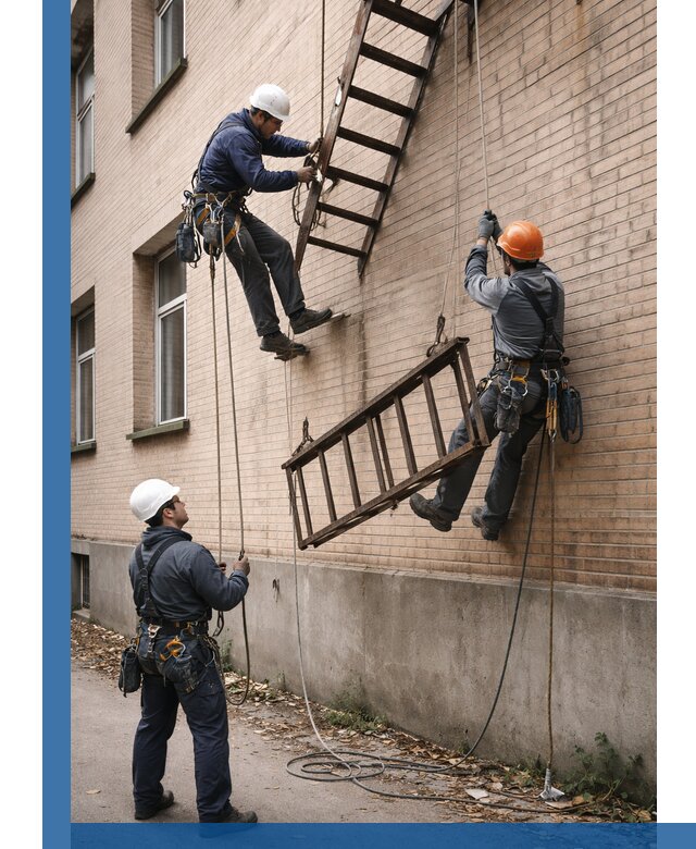 Демонтаж пожарной лестницы в Таре быстро и безопасно