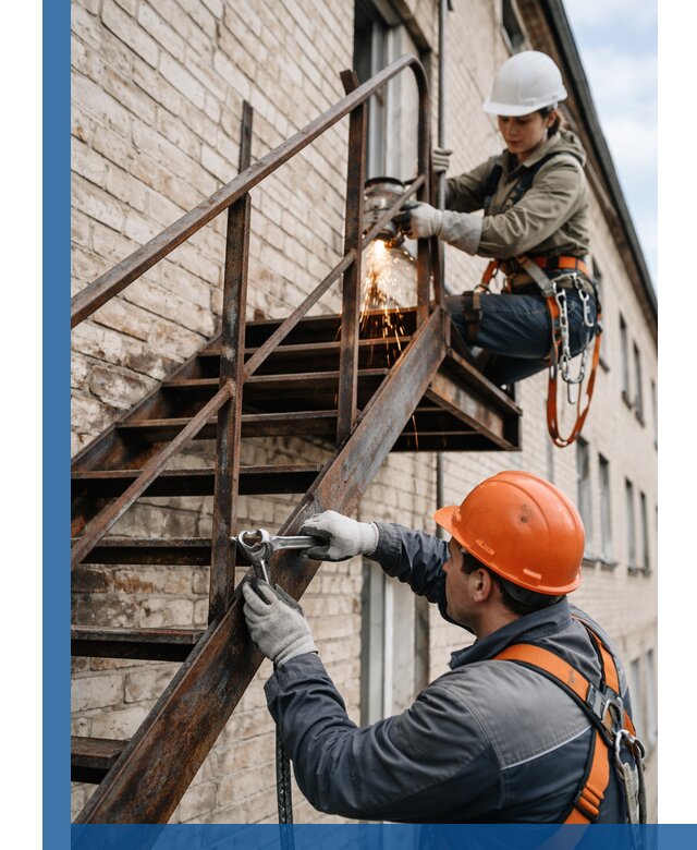 Ремонт и восстановление пожарных лестниц с выездом в Таре