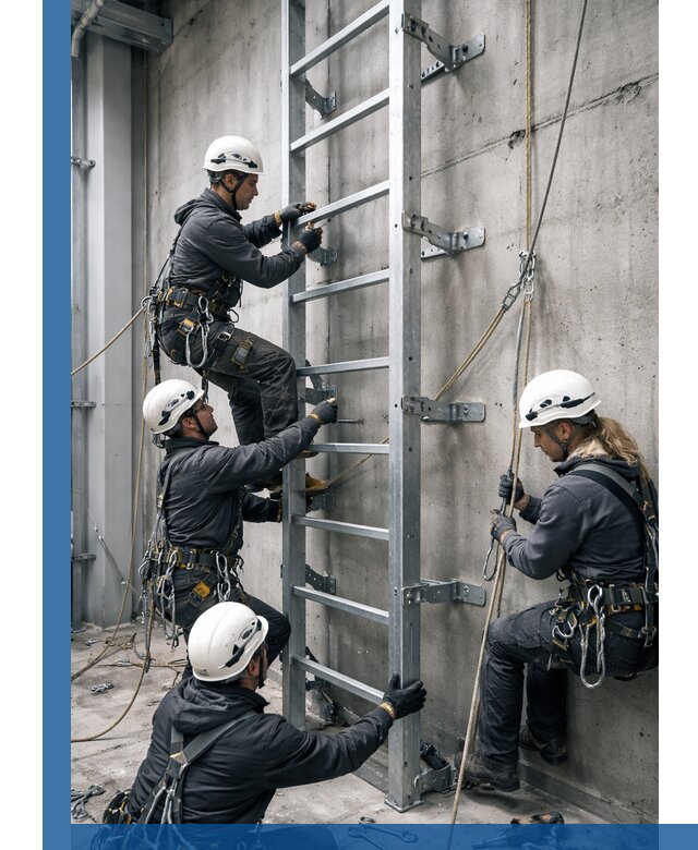 Монтаж металлических лестниц в Таре под ключ со гарантией