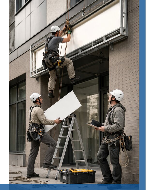 Монтаж светового короба в Таре от 6687 р. | ВЫСОТНИК-Тар