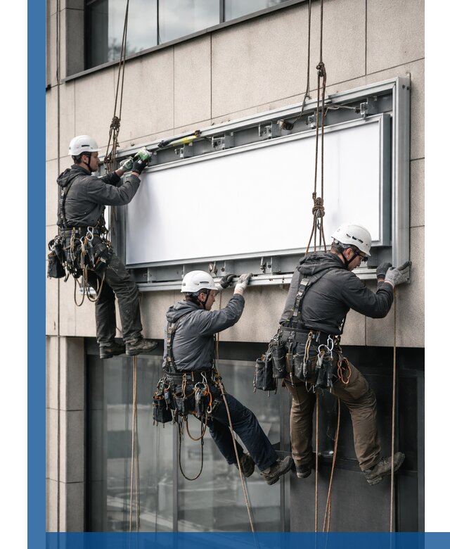 Профессиональный монтаж светового короба под ключ в Таре