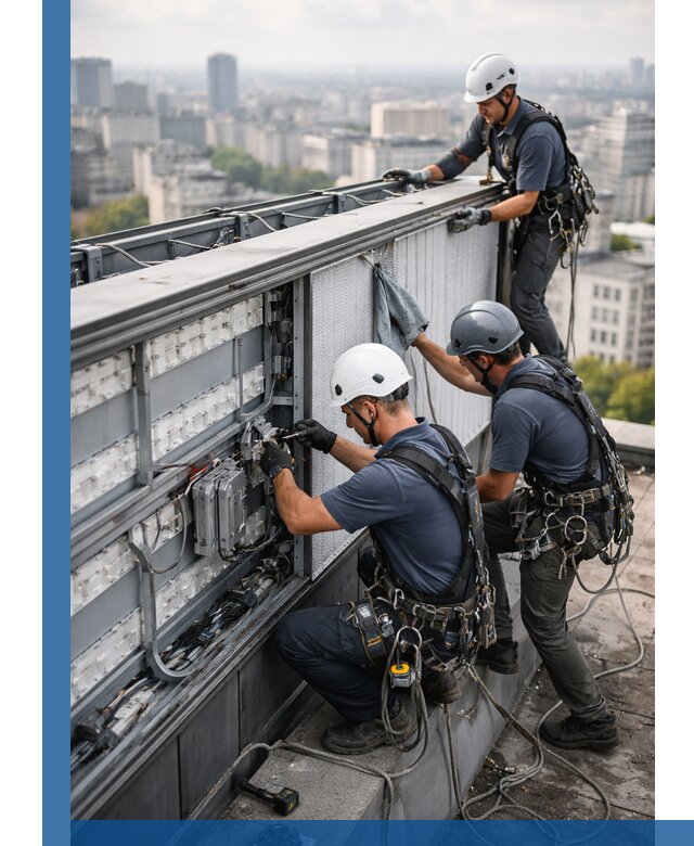 Профессиональное обслуживание крышной рекламы в Таре под ключ