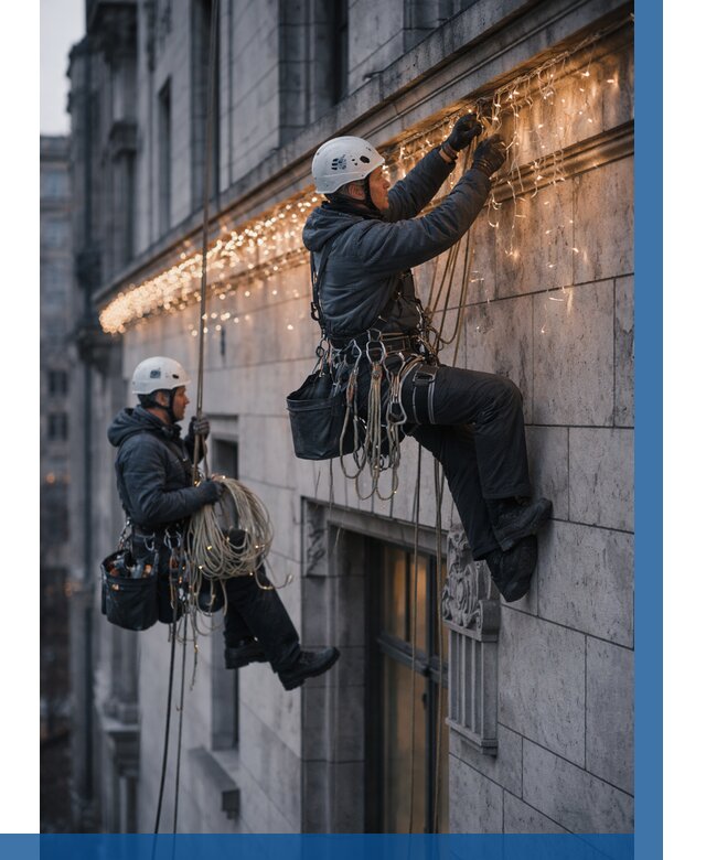 Монтаж новогодней иллюминации в Таре от 8745 р. | ВЫСОТНИК-Тар