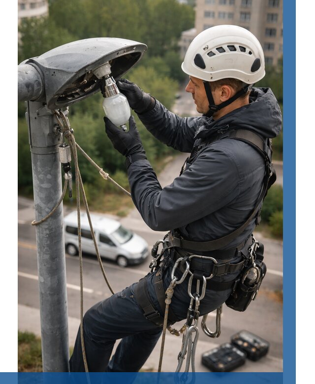 Замена ламп на высоте в Таре от 2572 р. | ВЫСОТНИК-Тар