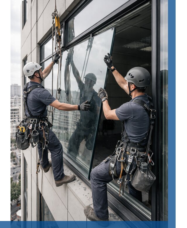 Замена стеклопакетов на высоте в Таре от 5658 р. | ВЫСОТНИК-Тар