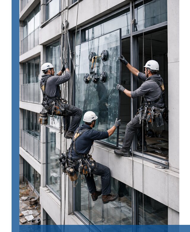 Фасадное остекление и монтаж витражей зданий в Таре под ключ